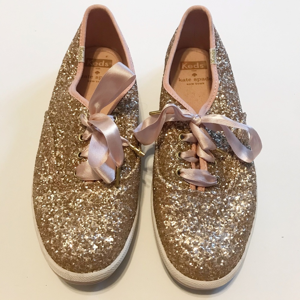 Kate Spade Keds glitter sneakers!